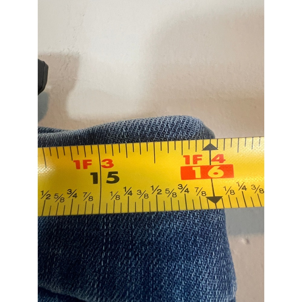 Kim Rogers Tummy Control Pull On Jeans Medium Wash Straight Leg Size 12 Average - Picture 7 of 7